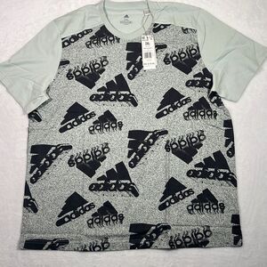 Adidas Essentials Brandlove All Oversize Logo‎ cotton T-shirt Men's 2XL NWT